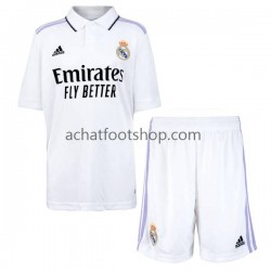 Maillot Real Madrid Domicile Tenue pour Enfant 2022-2023 Manche Courte