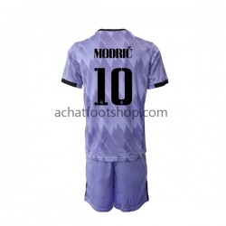 Maillot Real Madrid Modrić Luka 10 Extérieur Tenue pour Enfant 2022-2023 Manche Courte