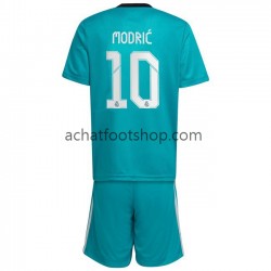Maillot Real Madrid Modrić Luka 10 3ème Tenue pour Enfant 2021-2022 Manche Courte
