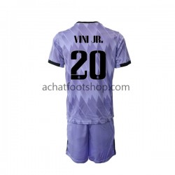 Maillot Real Madrid Vinicius Junior 20 Extérieur Tenue pour Enfant 2022-2023 Manche Courte Maillot Real Madrid Vinicius Junior 20 Extérieur Tenue pour Enfant 2022-2023 Manche Courte