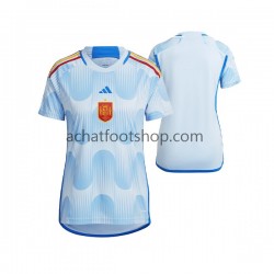 Maillot Espagne Extérieur Tenue pour Femme Coupe du Monde 2022 Manche Courte
