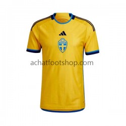 Maillot Suède Domicile Tenue pour Homme 2022 Manche Courte