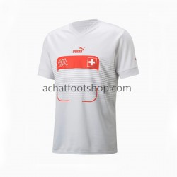 Maillot Suisse Extérieur Tenue pour Homme Coupe du Monde 2022 Manche Courte