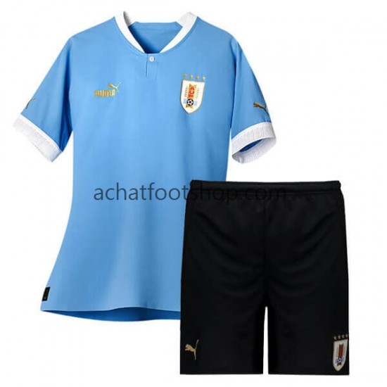 Maillot Uruguay Domicile Tenue pour Enfant 2022 Manche Courte Maillot Uruguay Domicile Tenue pour Enfant 2022 Manche Courte