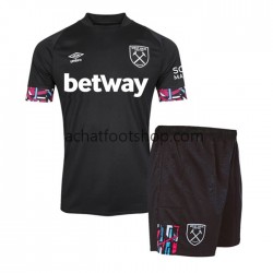 Maillot West Ham United Extérieur Tenue pour Enfant 2022-2023 Manche Courte