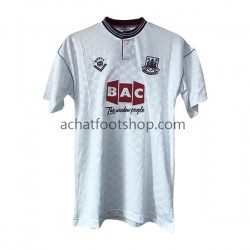 Maillot West Ham United Rétro Extérieur Tenue pour Homme 1989-1990 Manche Courte