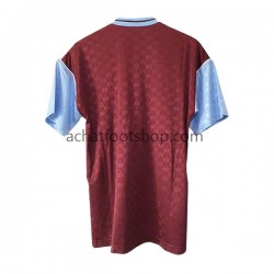 Maillot West Ham United Rétro Domicile Tenue pour Homme 1989-1990 Manche Courte