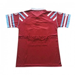 Maillot West Ham United Rétro Domicile Tenue pour Homme 1991-1992 Manche Courte