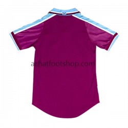 Maillot West Ham United Rétro Domicile Tenue pour Homme 1999-2001 Manche Courte