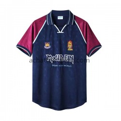 Maillot West Ham United Iron Maiden Rétro Domicile Tenue pour Homme 2002 Manche Courte