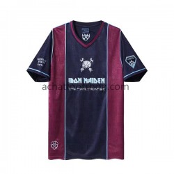 Maillot West Ham United Iron Maiden Rétro Domicile Tenue pour Homme 2011 Manche Courte