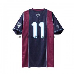 Maillot West Ham United Iron Maiden Rétro Domicile Tenue pour Homme 2011 Manche Courte
