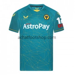 Maillot Wolverhampton Wanderers Extérieur Tenue pour Homme 2022-2023 Manche Courte