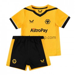 Maillot Wolverhampton Wanderers Domicile Tenue pour Enfant 2022-2023 Manche Courte