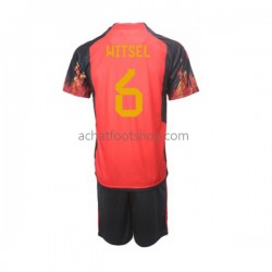 Maillot Belgique Axel Witsel 6 Domicile Tenue pour Enfant Coupe du Monde 2022 Manche Courte Maillot Belgique Axel Witsel 6 Domicile Tenue pour Enfant Coupe du Monde 2022 Manche Courte