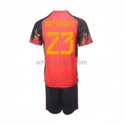 Maillot Belgique Michy Batshuayi 23 Domicile Tenue pour Enfant Coupe du Monde 2022 Manche Courte Maillot Belgique Michy Batshuayi 23 Domicile Tenue pour Enfant Coupe du Monde 2022 Manche Courte