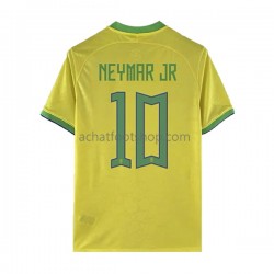 Maillot Brésil Neymar JR 10 Domicile Tenue pour Homme Coupe du Monde 2022 Manche Courte Maillot Brésil Neymar JR 10 Domicile Tenue pour Homme Coupe du Monde 2022 Manche Courte