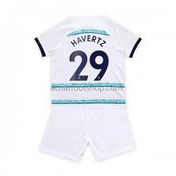 Maillot Chelsea Havertz 29 Extérieur Tenue pour Enfant 2022-2023 Manche Courte