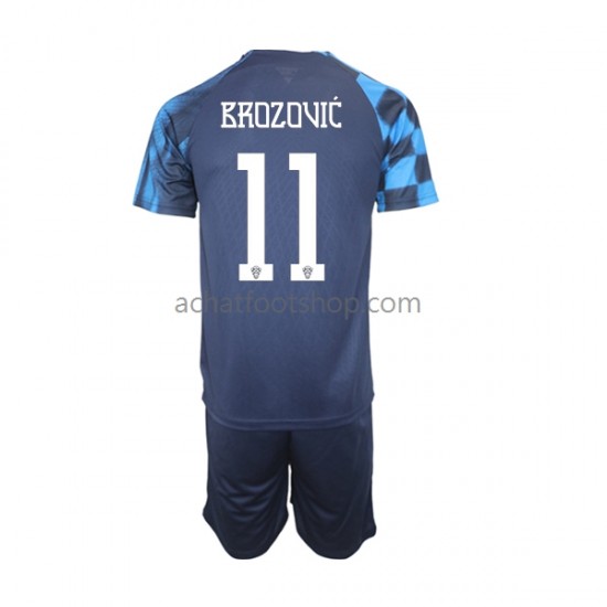 Maillot Croatie Brozovic 11 Extérieur Tenue pour Enfant Coupe du Monde 2022 Manche Courte Maillot Croatie Brozovic 11 Extérieur Tenue pour Enfant Coupe du Monde 2022 Manche Courte