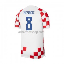 Maillot Croatie Kovacic 8 Domicile Tenue pour Homme Coupe du Monde 2022 Manche Courte Maillot Croatie Kovacic 8 Domicile Tenue pour Homme Coupe du Monde 2022 Manche Courte