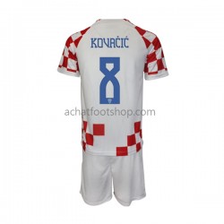Maillot Croatie Kovacic 8 Domicile Tenue pour Enfant Coupe du Monde 2022 Manche Courte Maillot Croatie Kovacic 8 Domicile Tenue pour Enfant Coupe du Monde 2022 Manche Courte