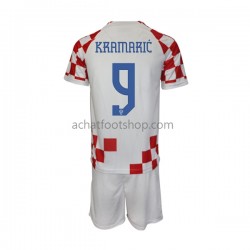 Maillot Croatie Kramaric 9 Domicile Tenue pour Enfant Coupe du Monde 2022 Manche Courte Maillot Croatie Kramaric 9 Domicile Tenue pour Enfant Coupe du Monde 2022 Manche Courte