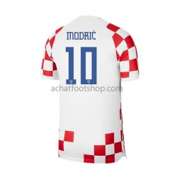 Maillot Croatie Modrić 10 Domicile Tenue pour Homme Coupe du Monde 2022 Manche Courte