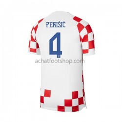 Maillot Croatie Perisic 4 Domicile Tenue pour Homme Coupe du Monde 2022 Manche Courte Maillot Croatie Perisic 4 Domicile Tenue pour Homme Coupe du Monde 2022 Manche Courte