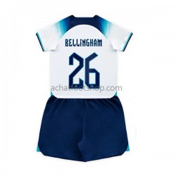 Maillot Angleterre Bellingham 26 Domicile Tenue pour Enfant Coupe du Monde 2022 Manche Courte Maillot Angleterre Bellingham 26 Domicile Tenue pour Enfant Coupe du Monde 2022 Manche Courte