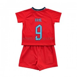 Maillot Angleterre Kane 9 Extérieur Tenue pour Enfant Coupe du Monde 2022 Manche Courte Maillot Angleterre Kane 9 Extérieur Tenue pour Enfant Coupe du Monde 2022 Manche Courte