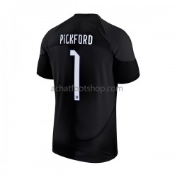 Maillot Angleterre Pickford 1 Gardien Domicile Tenue pour Homme Coupe du Monde 2022 Manche Courte