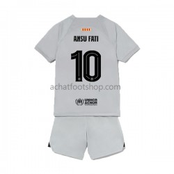 Maillot FC Barcelone Ansu Fat 10 3ème Tenue pour Enfant 2022-2023 Manche Courte Maillot FC Barcelone Ansu Fat 10 3ème Tenue pour Enfant 2022-2023 Manche Courte