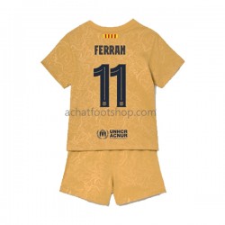 Maillot FC Barcelone Ferran Torres 11 Extérieur Tenue pour Enfant 2022-2023 Manche Courte Maillot FC Barcelone Ferran Torres 11 Extérieur Tenue pour Enfant 2022-2023 Manche Courte