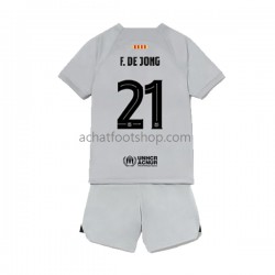 Maillot FC Barcelone Frenkie de Jong 21 3ème Tenue pour Enfant 2022-2023 Manche Courte Maillot FC Barcelone Frenkie de Jong 21 3ème Tenue pour Enfant 2022-2023 Manche Courte
