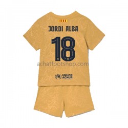 Maillot FC Barcelone Jordi Alba 18 Extérieur Tenue pour Enfant 2022-2023 Manche Courte Maillot FC Barcelone Jordi Alba 18 Extérieur Tenue pour Enfant 2022-2023 Manche Courte