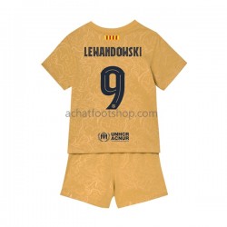 Maillot FC Barcelone Lewandowski 9 Extérieur Tenue pour Enfant 2022-2023 Manche Courte