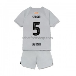 Maillot FC Barcelone Sergio Busquets 5 3ème Tenue pour Enfant 2022-2023 Manche Courte