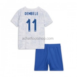 Maillot France Dembele 11 Extérieur Tenue pour Enfant Coupe du Monde 2022 Manche Courte Maillot France Dembele 11 Extérieur Tenue pour Enfant Coupe du Monde 2022 Manche Courte