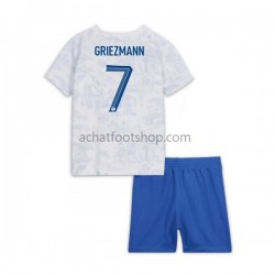 Maillot France Griezmann 7 Extérieur Tenue pour Enfant Coupe du Monde 2022 Manche Courte Maillot France Griezmann 7 Extérieur Tenue pour Enfant Coupe du Monde 2022 Manche Courte
