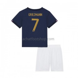 Maillot France Griezmann 7 Domicile Tenue pour Enfant Coupe du Monde 2022 Manche Courte Maillot France Griezmann 7 Domicile Tenue pour Enfant Coupe du Monde 2022 Manche Courte