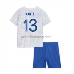 Maillot France Kante 13 Extérieur Tenue pour Enfant Coupe du Monde 2022 Manche Courte Maillot France Kante 13 Extérieur Tenue pour Enfant Coupe du Monde 2022 Manche Courte