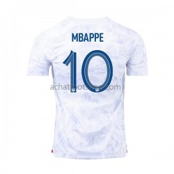 Maillot France Mbappé 10 Extérieur Tenue pour Homme Coupe du Monde 2022 Manche Courte