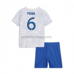 Maillot France Pogba 6 Extérieur Tenue pour Enfant Coupe du Monde 2022 Manche Courte Maillot France Pogba 6 Extérieur Tenue pour Enfant Coupe du Monde 2022 Manche Courte