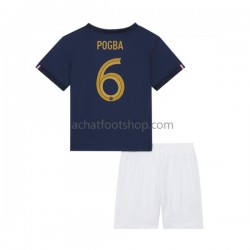 Maillot France Pogba 6 Domicile Tenue pour Enfant Coupe du Monde 2022 Manche Courte Maillot France Pogba 6 Domicile Tenue pour Enfant Coupe du Monde 2022 Manche Courte