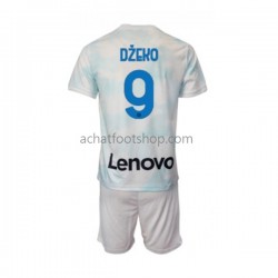 Maillot Inter Milan Edin Dzeko 9 Extérieur Tenue pour Enfant 2022-2023 Manche Courte