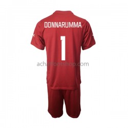 Maillot Italie Donnarumma 1 Gardien Extérieur Tenue pour Enfant 2022-2023 Manche Courte Maillot Italie Donnarumma 1 Gardien Extérieur Tenue pour Enfant 2022-2023 Manche Courte