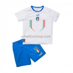 Maillot Italie Extérieur Tenue pour Enfant 2022-2023 Manche Courte