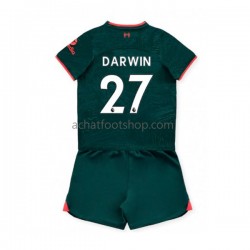 Maillot Liverpool Darwin Nunez 27 3ème Tenue pour Enfant 2022-2023 Manche Courte Maillot Liverpool Darwin Nunez 27 3ème Tenue pour Enfant 2022-2023 Manche Courte