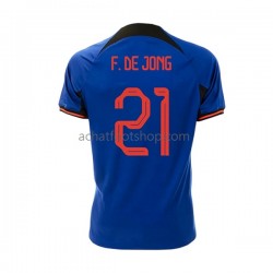 Maillot Pays-Bas Frenkie de Jong 21 Extérieur Tenue pour Homme Coupe du Monde 2022 Manche Courte Maillot Pays-Bas Frenkie de Jong 21 Extérieur Tenue pour Homme Coupe du Monde 2022 Manche Courte