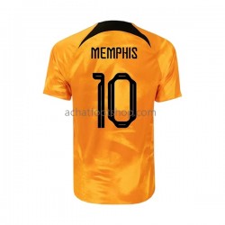 Maillot Pays-Bas Memphis 10 Domicile Tenue pour Homme Coupe du Monde 2022 Manche Courte Maillot Pays-Bas Memphis 10 Domicile Tenue pour Homme Coupe du Monde 2022 Manche Courte